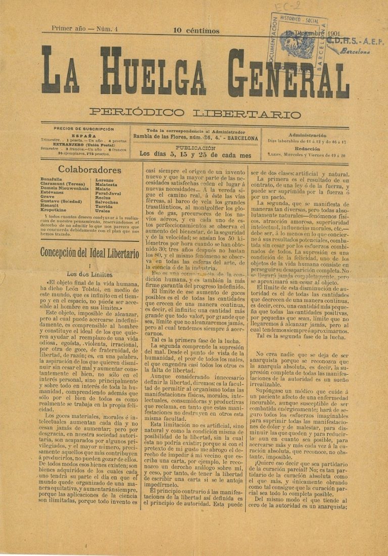 La Huelga General N De Diciembre De Ateneu Enciclop Dic Popular